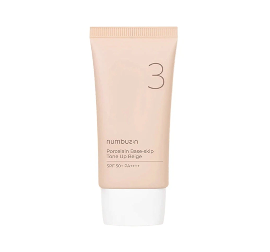 Numbuzin No.3 Porcelain Base-Skip Tone Up Beige SPF50+ 50ml
