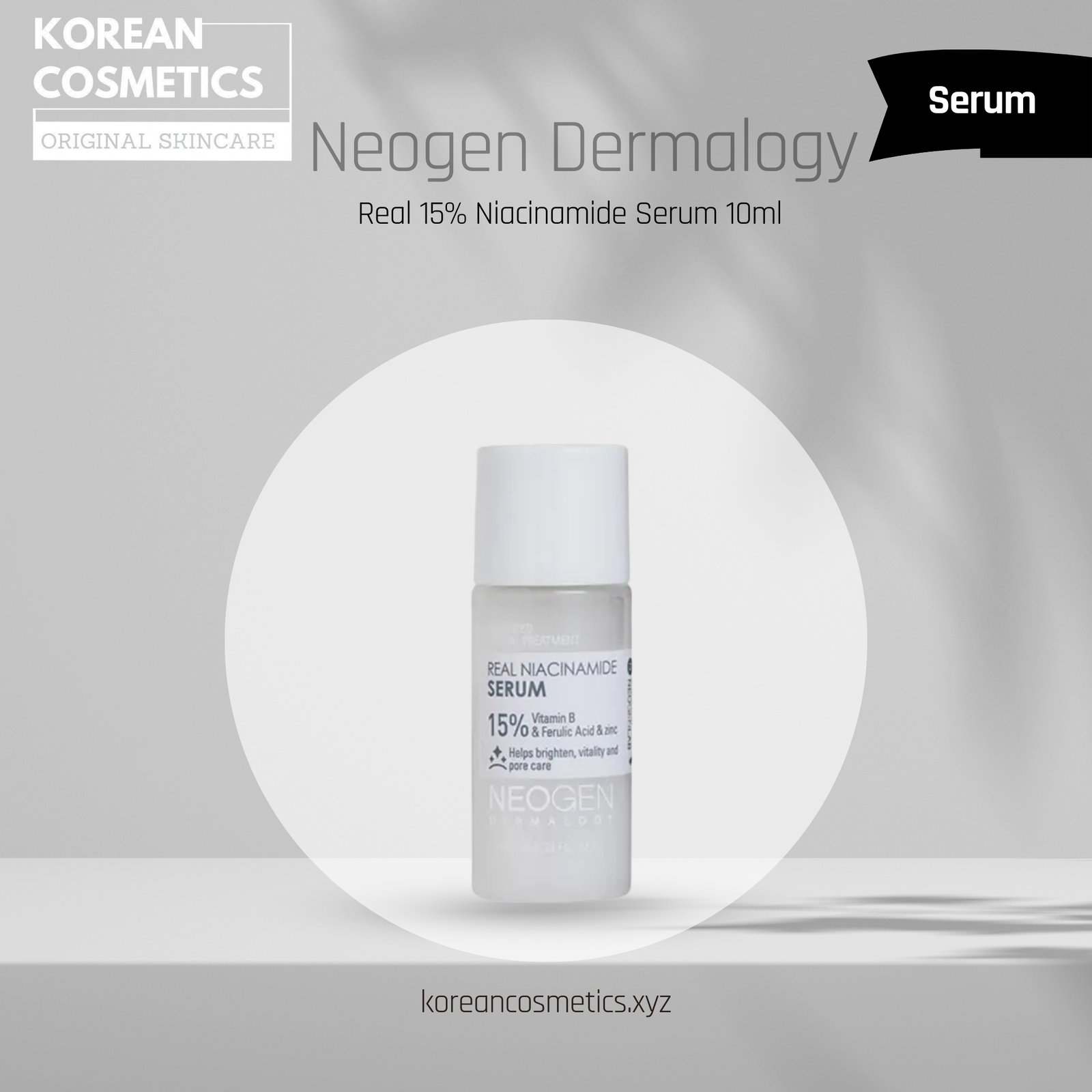 Neogen Dermalogy Real 15% Niacinamide Serum 10ml Neogen Dermalogy Real 15% Niacinamide Serum 10ml